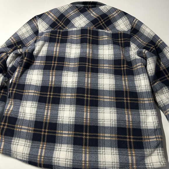 Boston traders men’s XXL polar fleece plaid jacket with quilted lines - Picture 10 of 13